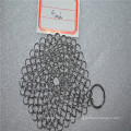 Depurador del chainmail del limpiador del arrabio de la malla del anillo del metal 6 * 8inch